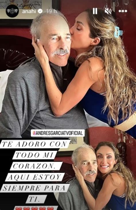 Anahí y su padre, Andrés García, viven emotivo encuentro en medio de la