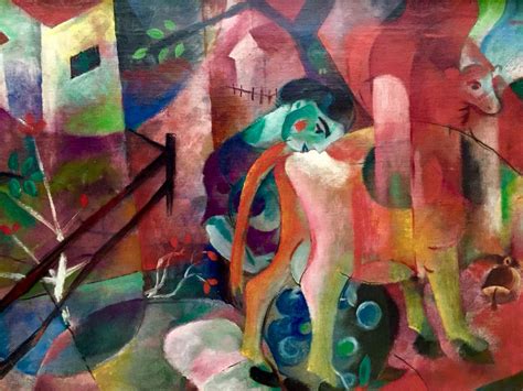 Heinrich Campendonk - Painting with cow - Lenbachhaus Museum Munich ...