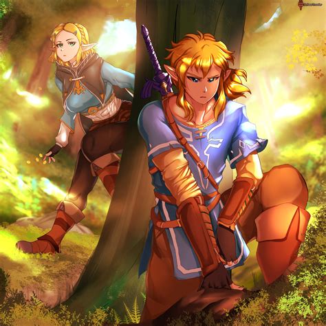 ArtStation - Zelda and Link fanart