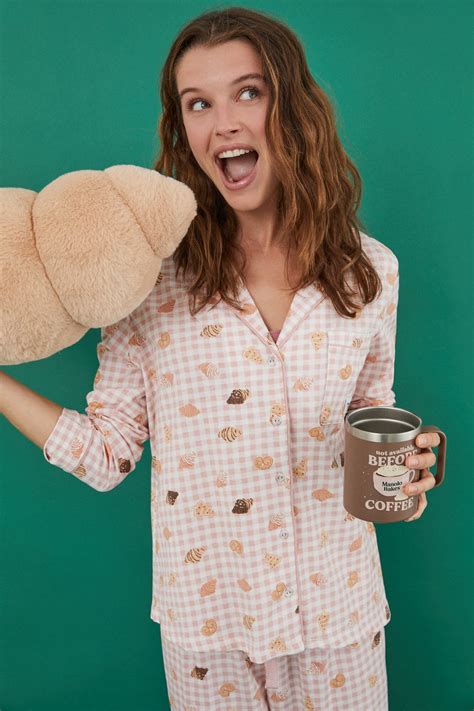 Pijama camisero 100% algodón Manolo Bakes | Ropa de dormir de mujer y ...