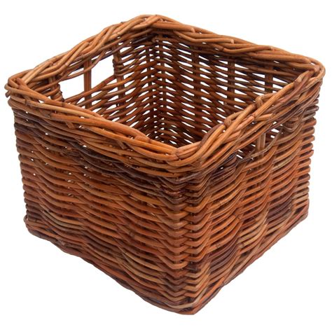 square wicker storage basket