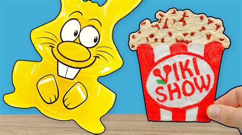 ЛОГОТИП КАНАЛА ВИКИ ШОУ- VIKI SHOW 3Д РУЧКОЙ И ПОПКОРН ДЛЯ ЖЕЛЕЙНОГО ...