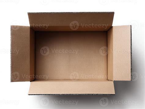 empty cardboard box ready  packing items  stock photo