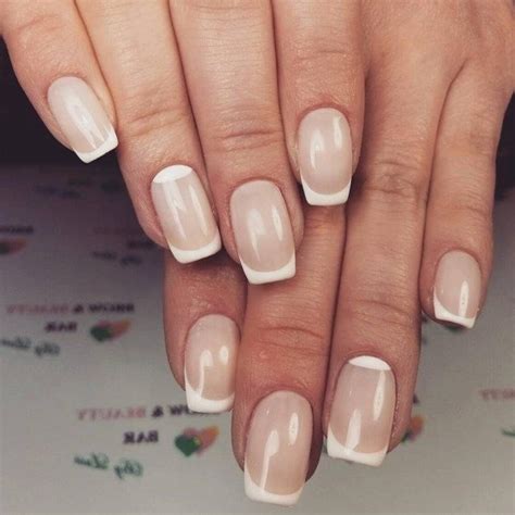 Французский Маникюр Бежевый С Белым Френчем Фото — Richnail.ru