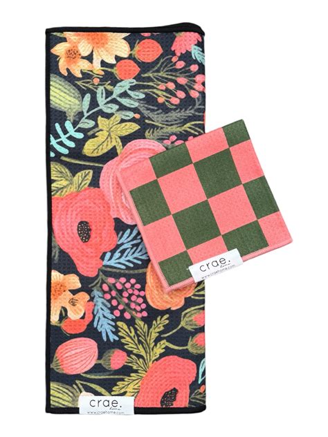 Colleen/Melon: Double Sided-Hand Towel Washcloth Set – crae.