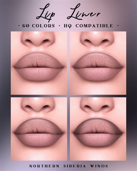 Lip Liner N1 - The Sims 4 Create a Sim - CurseForge