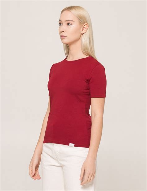 ᐉ Купити жіночі Футболки Basic T-shirt EL Бордовий XL — Київ, Україна ≡ ...