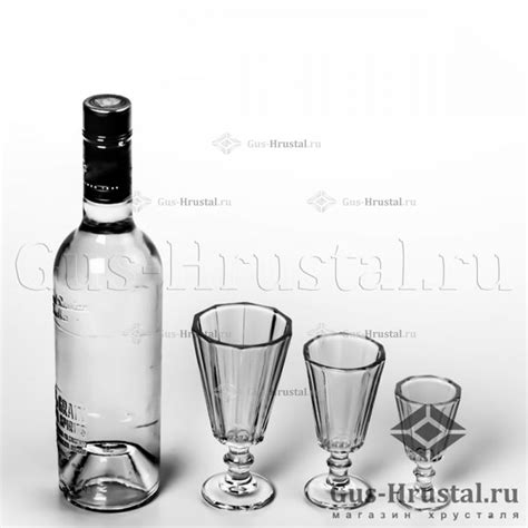 Рюмки граненые (50 гр, стекло) - 9178 лафитник китай граненая (567) не ...