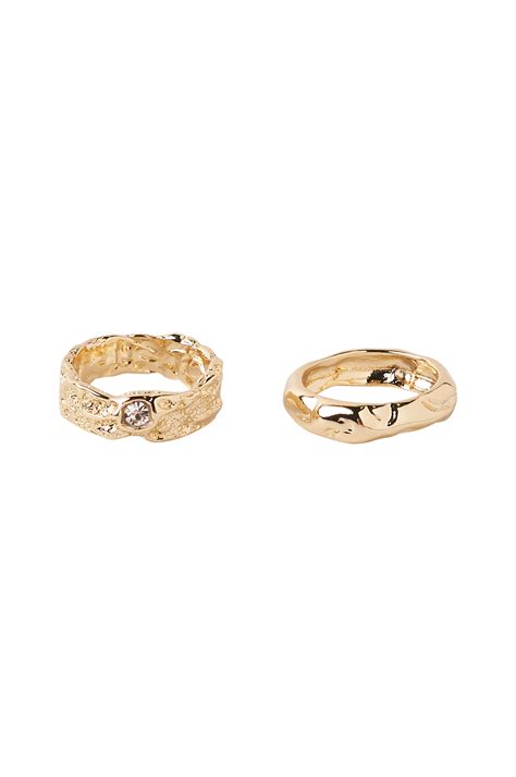 Ellos Ring Crissy 2-pack - Guld - Ringar | Ellos.se