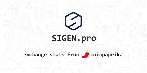 SIGEN.pro Exchange Statistics | SIGEN.pro Volume, Markets, Liquidity ...