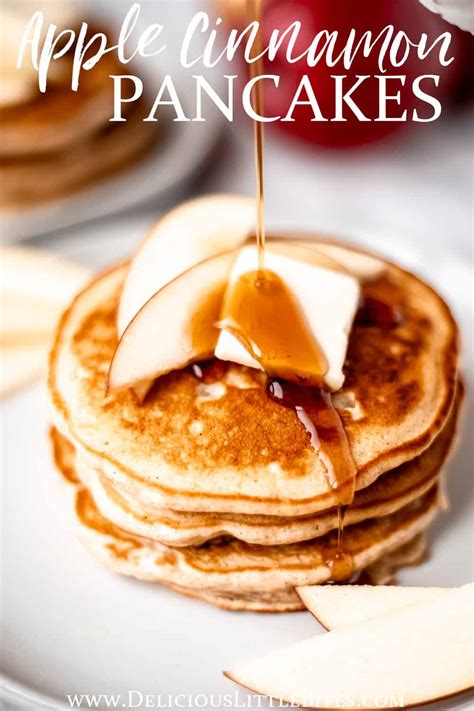 Apple Cinnamon Pancakes - Delicious Little Bites