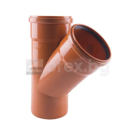 ПВЦ(PVC) Разклонител Ø160/Ø160 45°