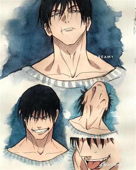 toji pfp jujutsu kaisen anime characters fan art drawing wallpaper