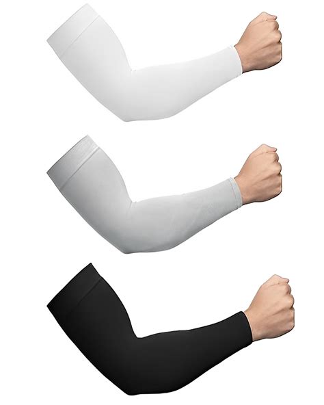 3 Pairs of Cooling Arm Sleeves, EEEkit UV Sun Protection Arm Sleeves