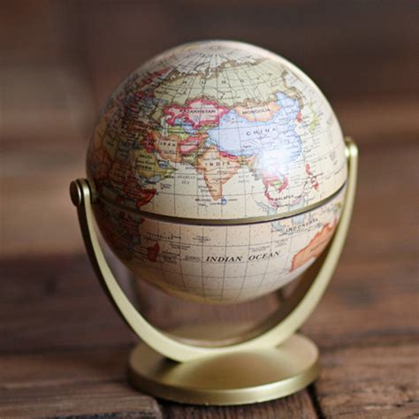 degree rotating world globe earth antique home grandado