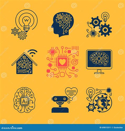 Icone di nuove tecnologie illustrazione vettoriale. Illustrazione di