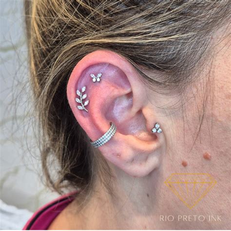 Cartilagem Piercing Na Orelha - TUDO SOBRE PIERCINGS NA CARTILAGEM DA ORELHA: HELIX PIERCING