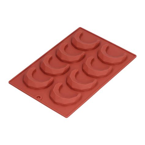 Molde de silicona molde fácil en forma de luna con diseño de forma