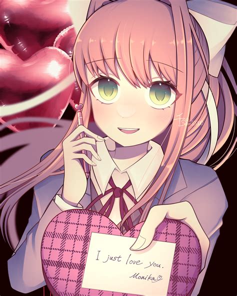 Monika (Doki Doki Literature Club!) Image by 千 / Senn #4091795