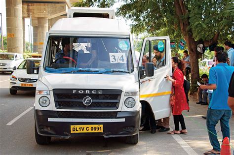 Commuter shuttle buses look up