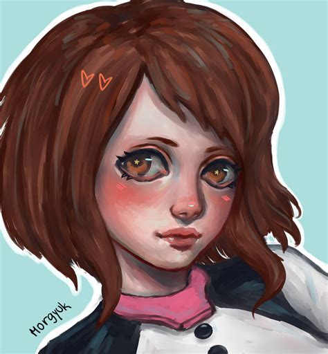 Uraraka fan art by morgyuk on DeviantArt