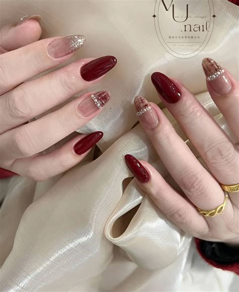 27 Hottest Maroon Red Nail Ideas To Try Right Now - 206 | Nail art ...