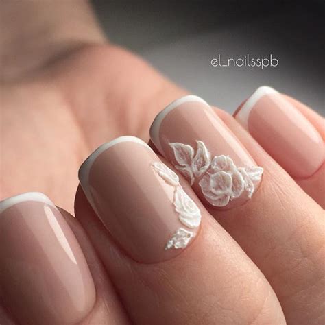 Ноготочки для невесты ️ #ногти #ногтиспб #ногтипитер #лепкагелем # ...