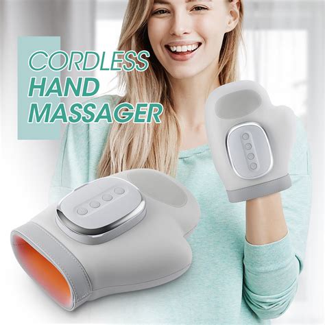 Hand Massager with Heat and Compression for Men & Women, Finger