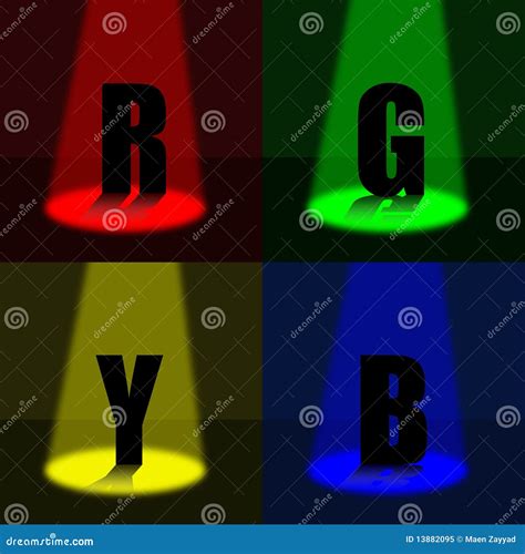 представление rgby иллюстрация штока. иллюстрации насчитывающей комнаты ...