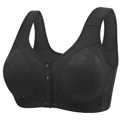 hoksml Front Button Bra, Plus Size Bra, Women's Sexy Non Magnetic Non