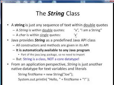 String overview - YouTube
