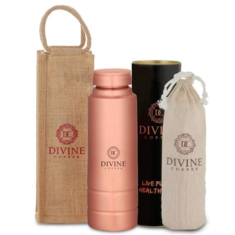 Divine copper King Premium Copper Water Bottle, 99% Pure Copper