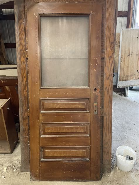 Exterior Door with Bubble Glass - ND MillWerk Salvage and Sales