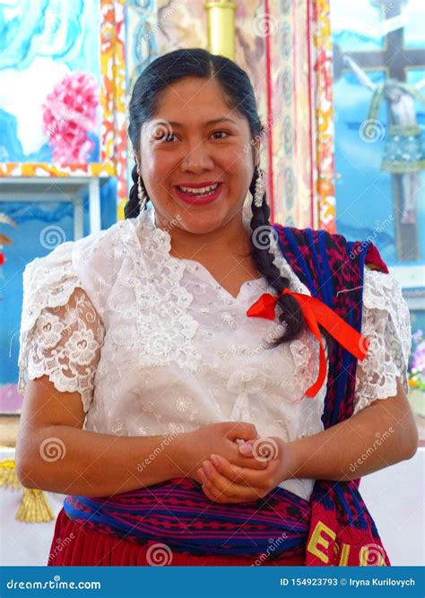 Ecuadorian Woman of Cuenca Province, Ecuador Editorial Stock Photo