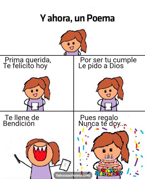 Feliz Cumpleanos Prima Chistoso