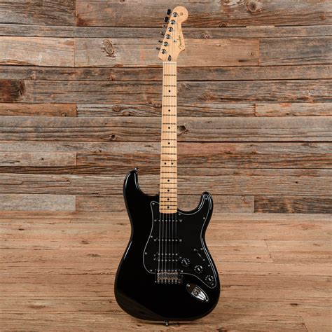 fender standard stratocaster hss black  chicago  exchange