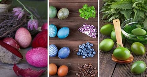 Натуральные красители для яиц и как их сделать