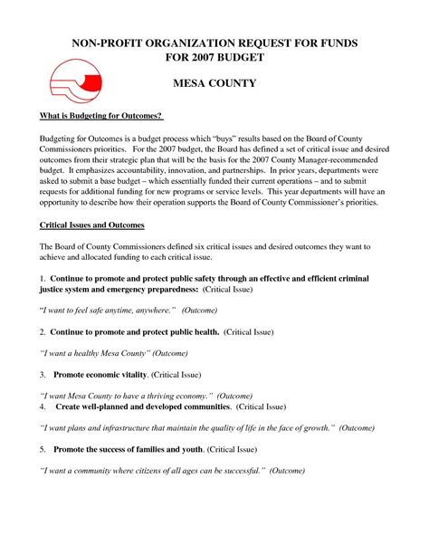 sample  profit grant proposal templates williamson gaus