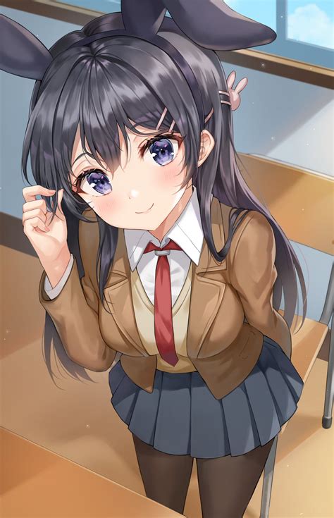 mai  bunny ears bunny girl senpai rawwnime
