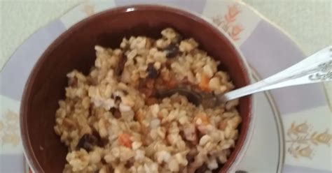 Овсяная каша с орехами и сухофруктами рецепт с фото пошаговый от ...