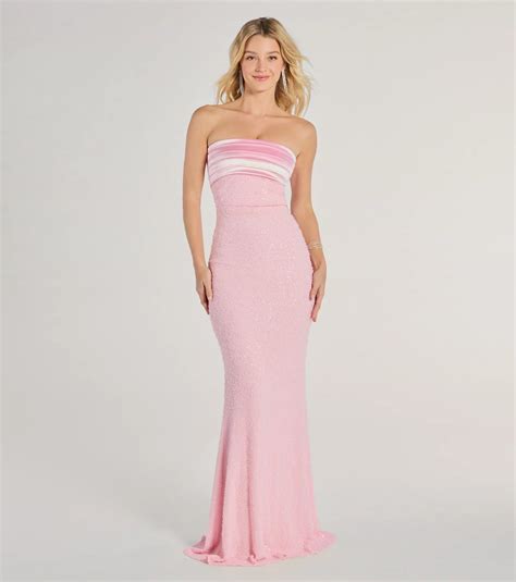 Strapless Sequin Dresses & Windsor