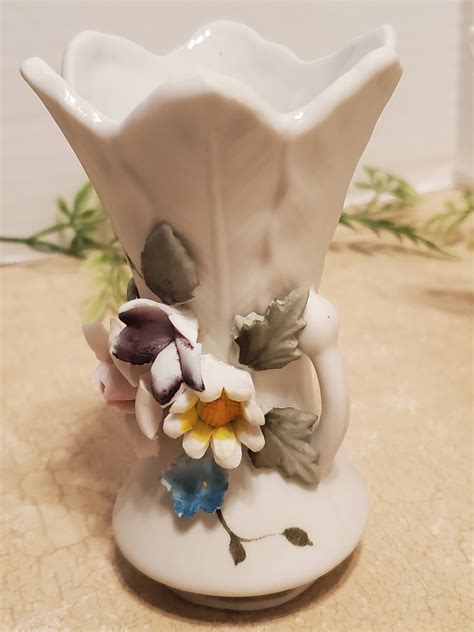 Vintage Set of Small Meibo's Porcelain Vases, Fine Art Made in Japan ...