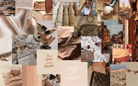 aesthetic beige desktop wallpapers wallpaper cave