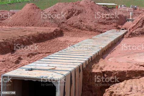 Stormwater Drain Canal Under Construction Stock Photo - Download Image ...