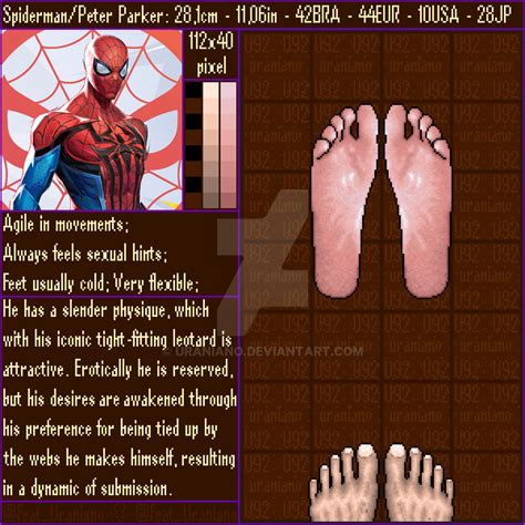 Marvel Rivals Feet Chart: Spiderman by Uraniano on DeviantArt