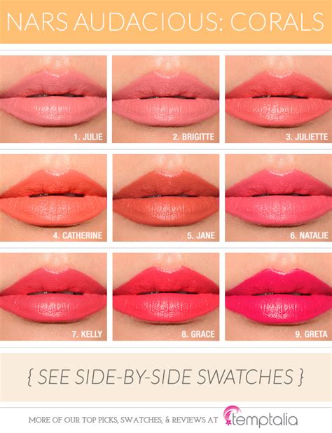 nars audacious lipstick swatches liv