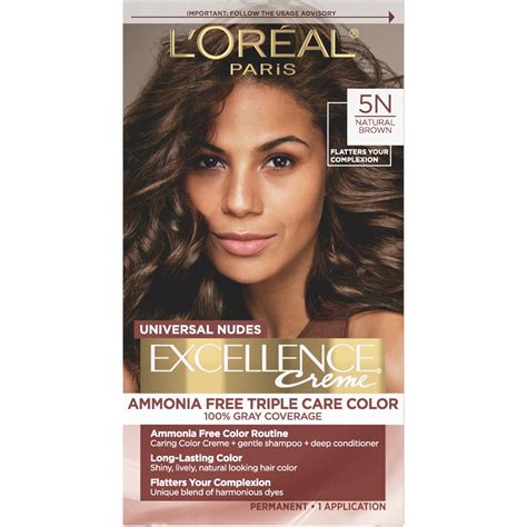 L'Oreal Paris Excellence Universal Nudes Permanent Hair Color, 5N