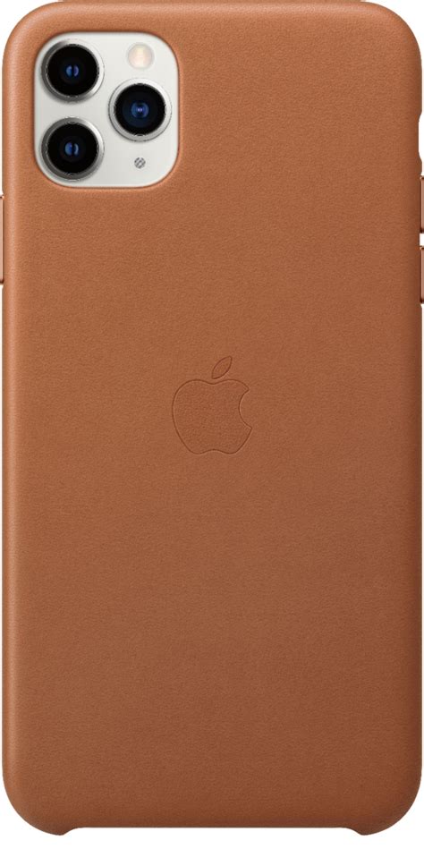 Best Buy: Apple iPhone 11 Pro Max Leather Case Saddle Brown MX0D2ZM/A