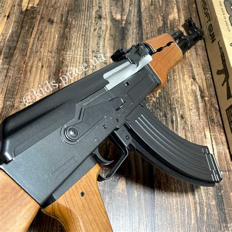 Дитячий металевий Автомат Калашнікова АК-47 на пульках / з пульками: 2 ...