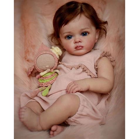 Life-Like 24inch Reborn Dolls, Handmade Princess Doll, Vinyl Body, Rooted Hair, Blue/Brown Eyes ...